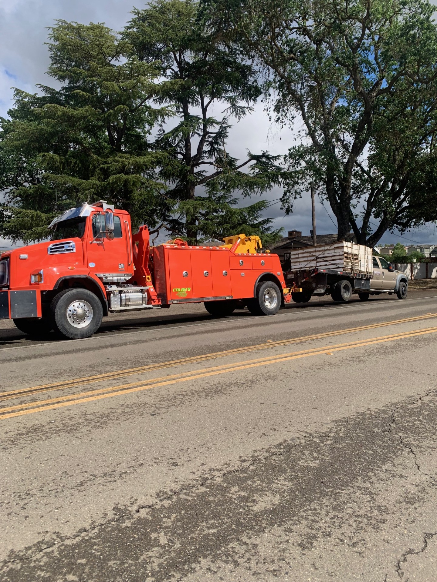 Colby's Red Service Truck